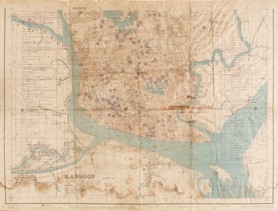 Lot 113 - Rangoon. Military Map, 1945