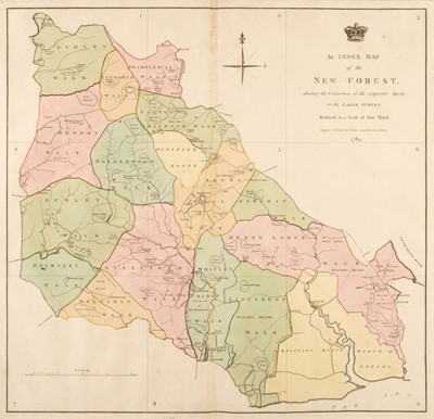 Lot 128 - New Forest. Faden (W.), A Plan of His Majesty's Forest called the New Forest..., 1789