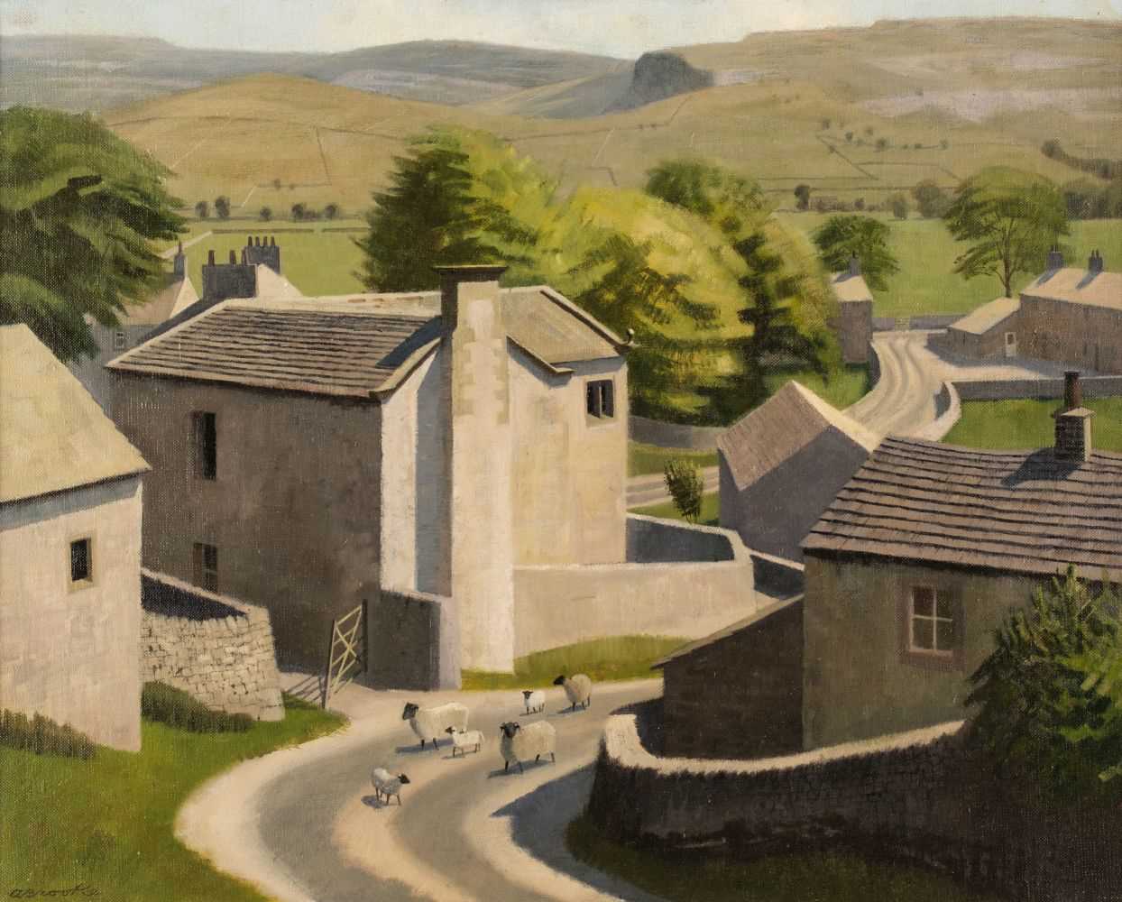 291 - Brooke (Anne, 1916-2002). Village in the Yorkshire Dales