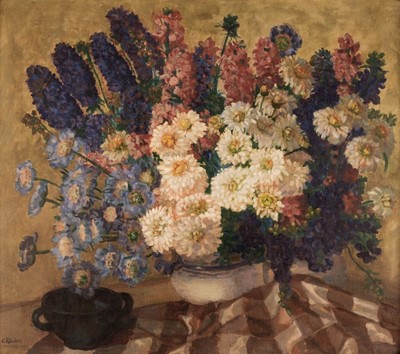 Lot 272 - Räuber (Ella, 1874-1958). Still Life with Flowers, 20th century