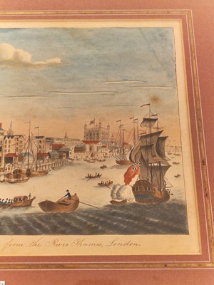 Lot 192 - London. A View of the Custom House with part of the Tower, taken from the River..., circa 1785
