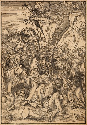 Lot 22 - Cranach (Lucas, 1472-1553). Christ Taken Captive, 1509, woodcut on laid paper