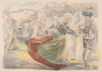 Lot 327 - Lewisohn (Raphael, 1863-1923).  La danse en Bretagne, 1897, colour lithograph