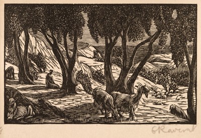 Lot 338 - Raverat (Gwen, 1885-1957). The Goatherd, 1928