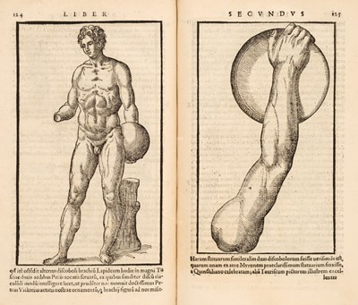 Lot 252 - Hieronymi Mercurialis De Arte Gymnastica Libri Sex..., 2nd edition, 1st illustrated edition, 1573