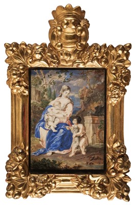 Lot 86 - Augsburg School. Virgin and child with St John, early 18th century