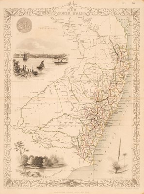 Lot 74 - Australia. Rapkin (J.). Five Regional Maps, published by John Tallis, circa 1850