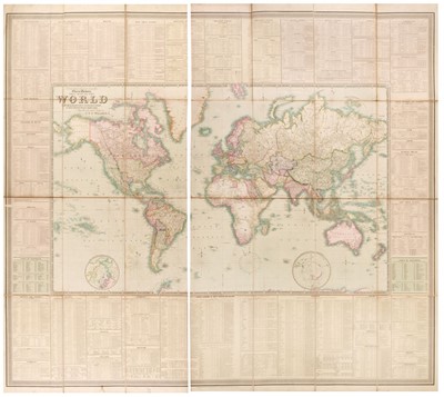 Lot 160 - World. Walker (J. & C.), Map of the World on Mercator's Projection..., circa 1850