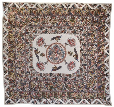 Lot 526 - Quilt. A large broderie perse quilt, early 19th century