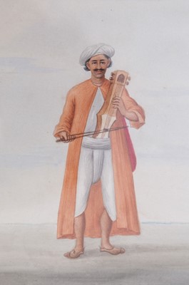 Lot 234 - Shiva Lal (1817 - 87). Ten watercolours of Indian craftsmen and musicians, circa 1860