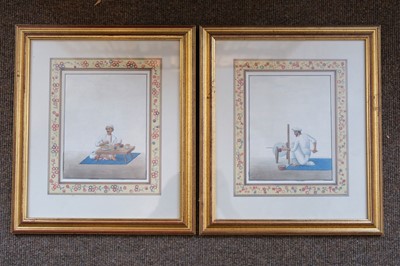 Lot 234 - Shiva Lal (1817 - 87). Ten watercolours of Indian craftsmen and musicians, circa 1860