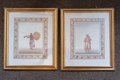 Lot 234 - Shiva Lal (1817 - 87). Ten watercolours of Indian craftsmen and musicians, circa 1860