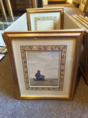 Lot 234 - Shiva Lal (1817 - 87). Ten watercolours of Indian craftsmen and musicians, circa 1860
