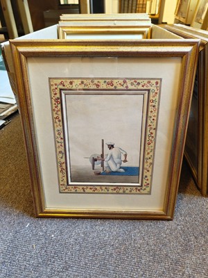 Lot 234 - Shiva Lal (1817 - 87). Ten watercolours of Indian craftsmen and musicians, circa 1860