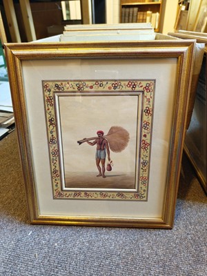 Lot 234 - Shiva Lal (1817 - 87). Ten watercolours of Indian craftsmen and musicians, circa 1860