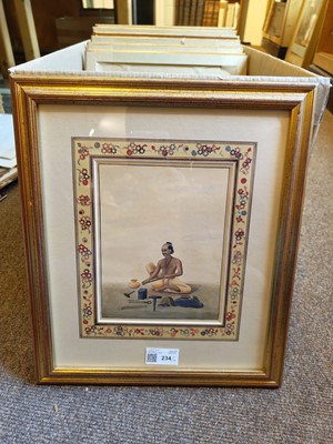 Lot 234 - Shiva Lal (1817 - 87). Ten watercolours of Indian craftsmen and musicians, circa 1860