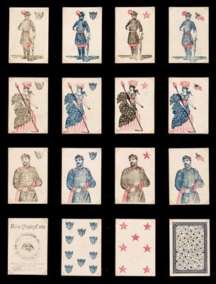 Lot 504 - American Civil War playing cards. Union Cards, second edition, New York: American Card Co., 1863