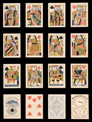 Lot 506 - American playing cards. Bezique set, Philadelphia & New York: Samuel Hart & Co., circa 1865