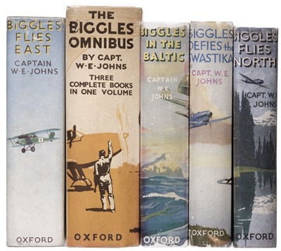 Lot 849 - Johns (W. E.). Biggles Flies East, London: Oxford University Press, 1937