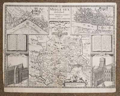 Lot 127 - Middlesex. Speed (John), Midle-Sex described..., 1st edition, George Humble, 1611