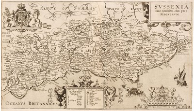 Lot 145 - South East England. Norden (John & Kip W.) Three early 17th century County Maps