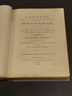 Lot 19 - Forster (George). A Journey from Bengal to England..., 2 vols. in one, 1798
