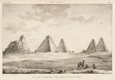 Lot 10 - Cailliaud (Frederic). Voyage a Méroé, au fleuve Blanc, 6 vols. in 5 (4 txt, 2 atlas in 1), 1823-27