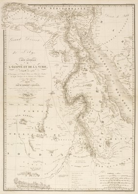 Lot 10 - Cailliaud (Frederic). Voyage a Méroé, au fleuve Blanc, 6 vols. in 5 (4 txt, 2 atlas in 1), 1823-27