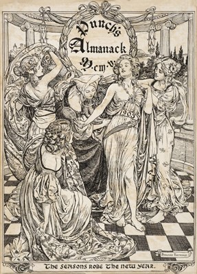 Lot 567 - Partridge (Bernard, 1861-1945). Punch's Almanack, The Seasons Robe the New Year, 1905