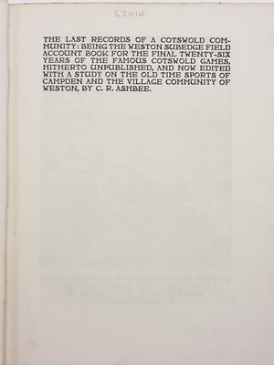 Lot 734 - Vale Press. A Bibliography of the Books issued by Hacon & Ricketts, 1904