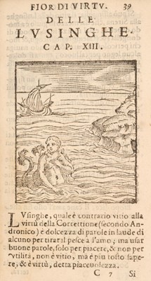 Lot 258 - [Ventura, Comino, preface]. Nuovo Fior[e] di Virtu..., 1594