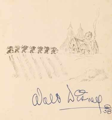 Lot 744 - Disney (Walt, 1901-1966). “Sketch Book” [of Snow White and the Seven Dwarfs], 1938