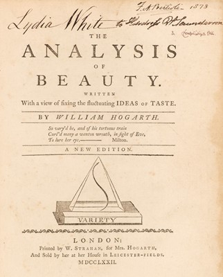 Lot 360 - Hogarth (William). The Analysis of Beauty, new edition, 1772