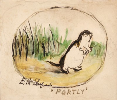 Lot 576 - Shepard (Ernest Howard, 1879-1976). Portly, pen, ink and watercolour, signed