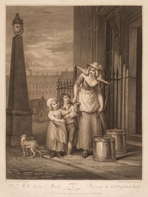 Lot 208 - The Cries of London. Wheatly (F. after), Two partial sets of 12 and 6, late 18th century