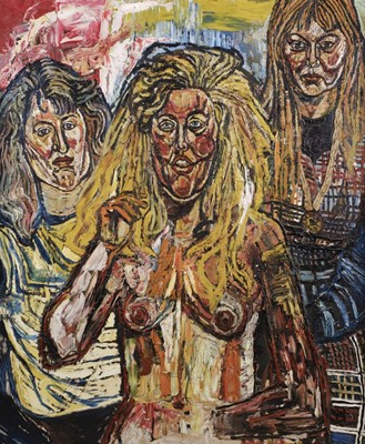 Lot 289 - Bratby (John, 1928-1992). Triple Portrait, 1956, oil on board