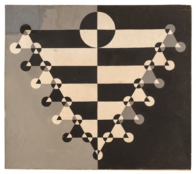 Lot 260 - Cox (Morris, 1903-1998). Life/Creativity Diagram, 1931, tempera on canvas laid onto panel