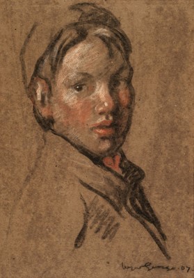 Lot 236 - George (Winifred, active circa 1907-1939). Boy with a Hat, 1907