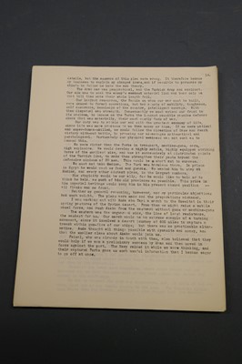 Lot 432 - Lawrence (Thomas Edward, 1888-1935). Revolt in the Desert, working draft typescript, c. 1926-27