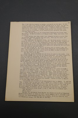 Lot 432 - Lawrence (Thomas Edward, 1888-1935). Revolt in the Desert, working draft typescript, c. 1926-27
