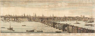 Lot 193 - London. Buck (S. & N.). 5 (complete) engraved panoramas of London, 1749