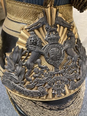 Lot 56 - Battle of Omdurman. A fine Victorian officers' lance cap of the 21st Empress of India Lancers
