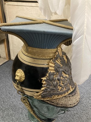 Lot 56 - Battle of Omdurman. A fine Victorian officers' lance cap of the 21st Empress of India Lancers