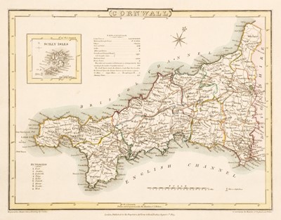 Lot 128 - Cole (G. & Roper J.). A collection of Twenty-Four County Maps and City Plans, circa 1810