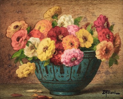 Lot 246 - Filliard (Ernest, 1868-1933). Still Life of Flowers in a Bowl