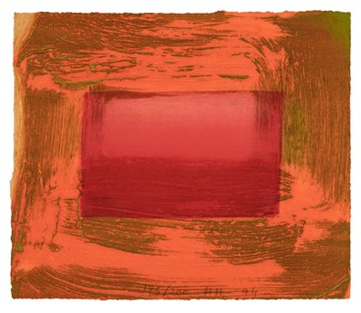 Lot 418 - Hodgkin (Howard, 1932-2017). Red Print, 1994