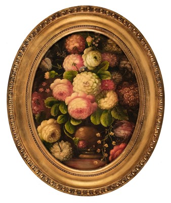 Lot 121 - Dutch School. Still Life of Flowers in a Vase, later 19th century