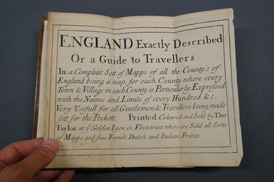 Lot 34 - Taylor (Thomas). England Exactly Described or a Guide to Travellers..., [1715]