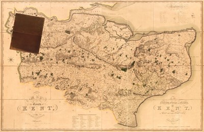 Lot 137 - Kent. Greenwood (C. & J.). Map of the County of Kent..., July 19th, 1821