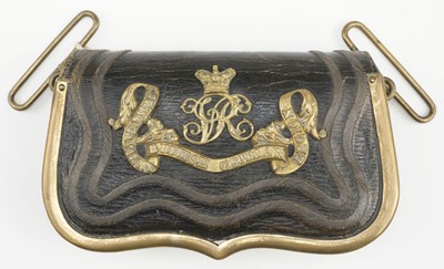 Lot 92 - Officer's Pouch. A Victorian officer's pouch of the British German Legion